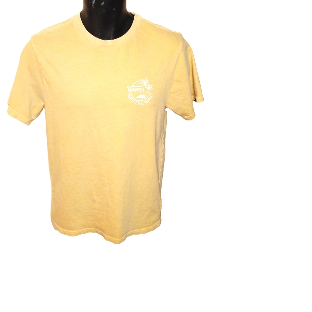 Vans off the wall Mens Yellow Small T - shirt Regular fit